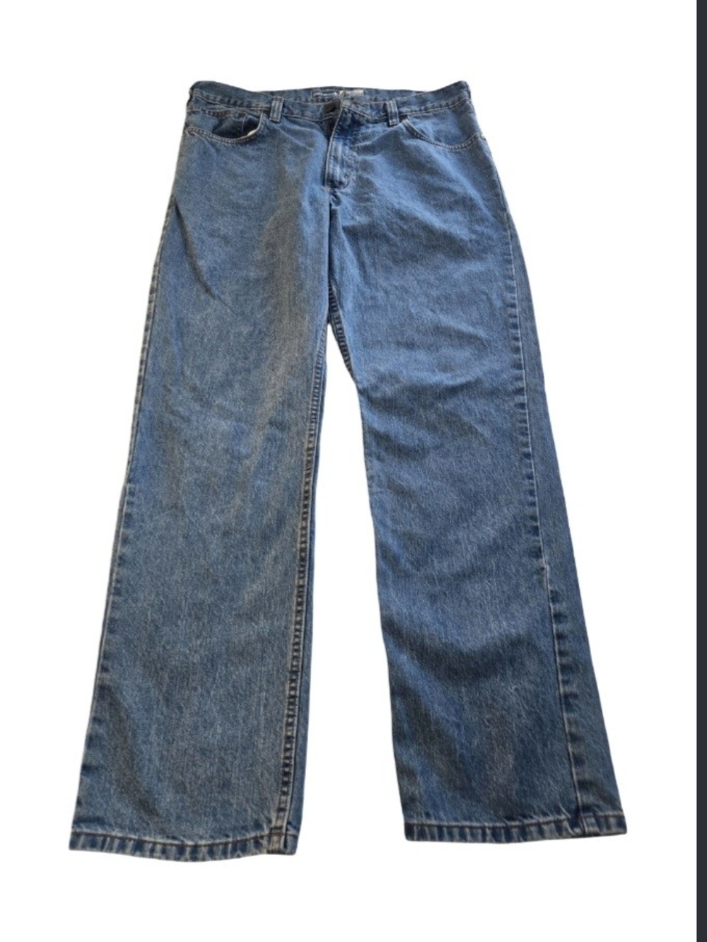 Carhartt Men's Wide-Leg Denim Jeans in Medium Blue